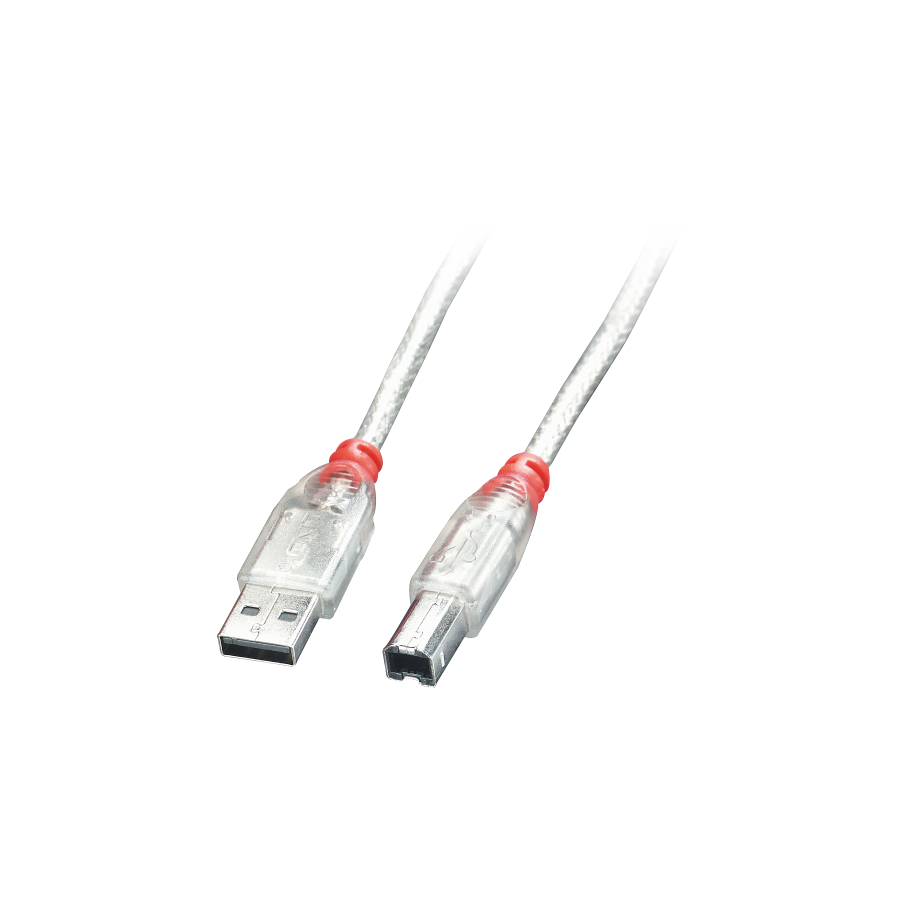 36971-Lindy 41754 cable USB USB 2.0 3 m USB A USB B Transparente