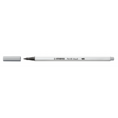 ROTULADOR PUNTA FIBRA PINCEL PEN 68 BRUSH GRIS MEDIO STABILO 568 95