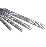 371-PACK 100 ESPIRALES METALICAS 6 MM. NEGRO FELLOWES 5110001