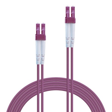37141-Lindy 46346 Cable de fibra optica e InfiniBand 20 m LC Rosa