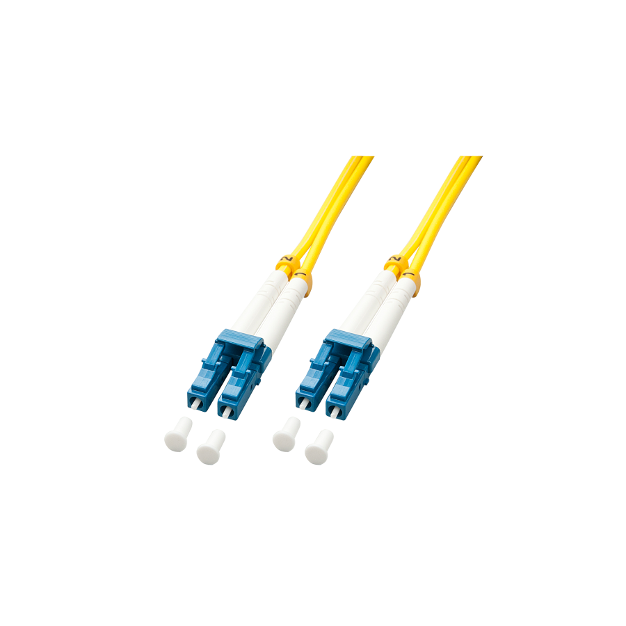 37553-Lindy 47451 Cable de fibra optica e InfiniBand 2 m LC Amarillo