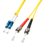 37566-Lindy 2m LC/ST Cable de fibra optica e InfiniBand Multicolor, Amarillo