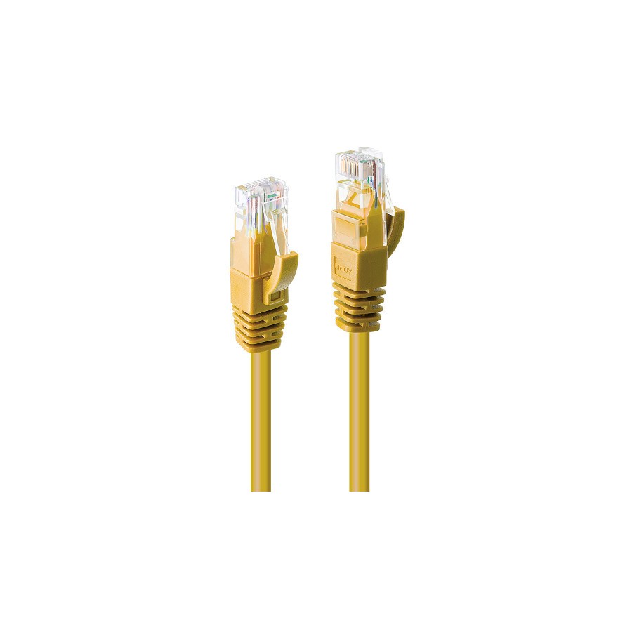 38111-Lindy 48061 cable de red Amarillo 0,5 m Cat6 U/UTP (UTP)