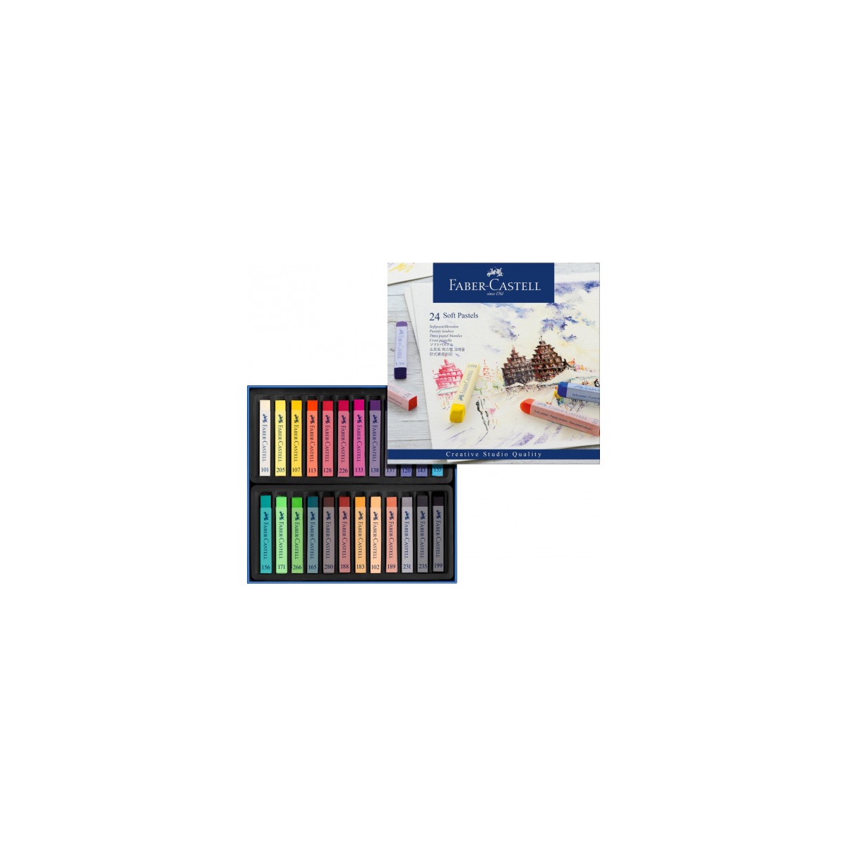 ESTUCHE 24 BARRAS SOFT PASTEL FABER CASTELL 128324