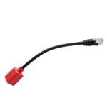 38307-Lindy 60189 cable de red Negro, Rojo 0,2 m Cat6a