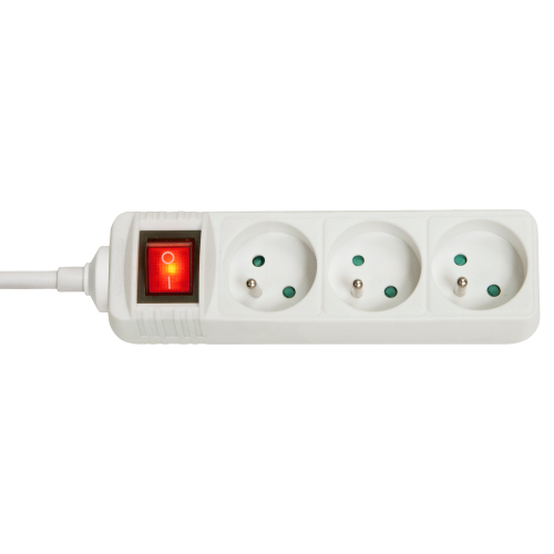 38340-Lindy 73124 base multiple 3 salidas AC Interior Blanco