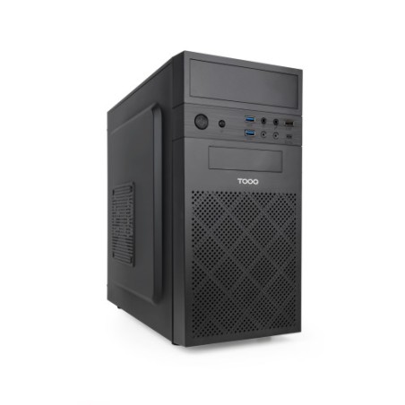 38401-TooQ Caja Minitorre Micro-ATX "ISOBOX ULTRA", Negra