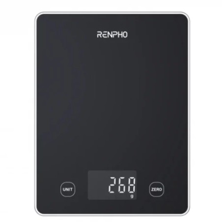 38698-RENPHO  CALIBRA 1L - SMART NUTRITION SCALE - BLE - 3AAA - BLACK GLASS (UP TO 22LB/10KG)
