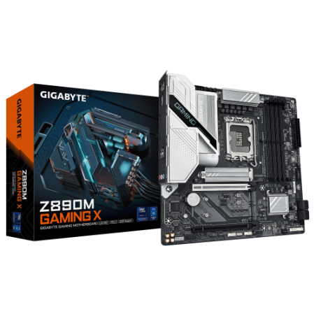 39045-PLACA GIGABYTE Z890M GAMING X,INTEL,1851,Z890,4DDR5,256GB,1HDMI+2DP,4SATA3+3M.2,2.5GBLAN,3USB3.2,MATX