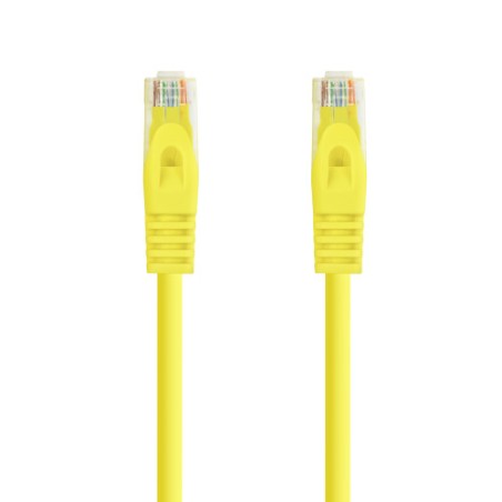 39174-Nanocable Cable de red latiguillo RJ45 LSZH Cat.6A UTP AWG24, Amarillo, 0.5m
