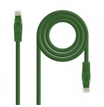 39181-Nanocable Cable de red latiguillo RJ45 LSZH Cat.6A UTP AWG24, Verde, 1.0m