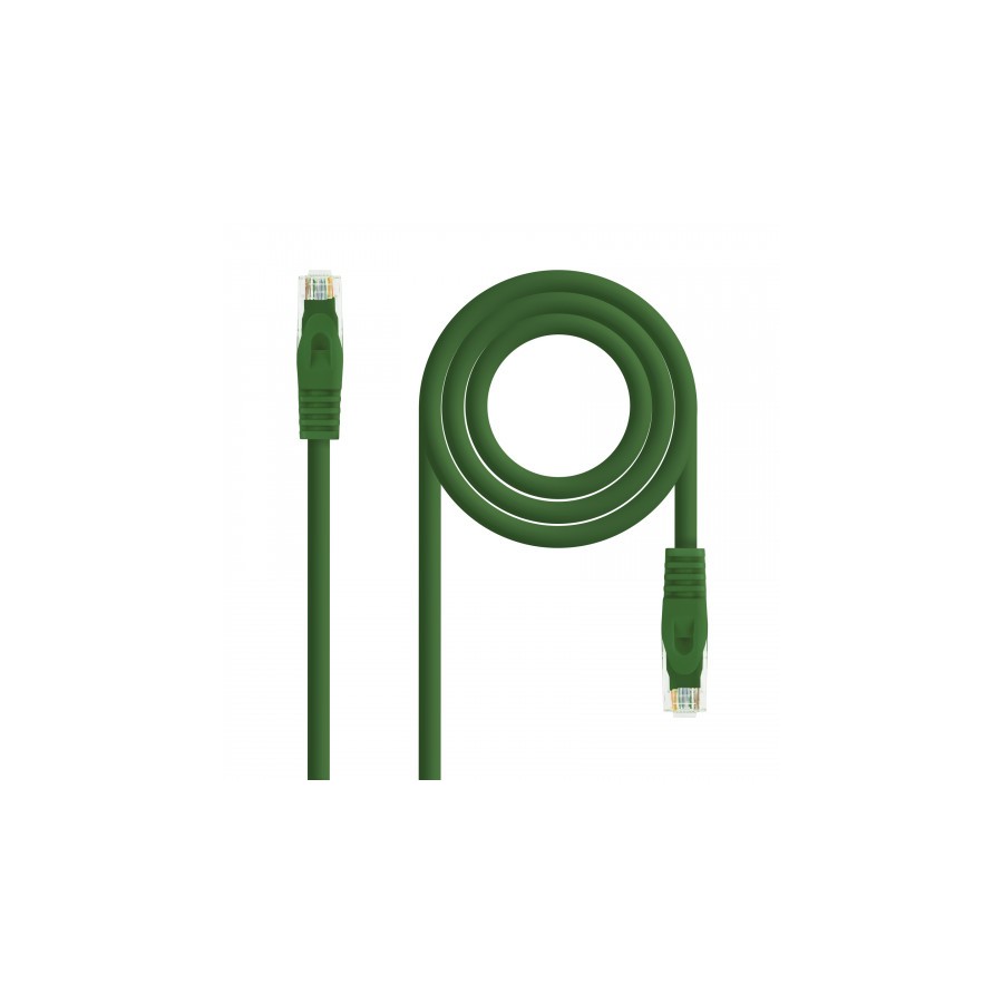 39201-Nanocable Cable de red latiguillo RJ45 LSZH Cat.6A UTP AWG24, Verde, 3.0m
