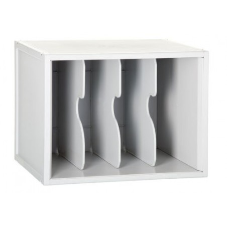 3922-MODULO ARCHISYSTEM CON 3 SEPARADORES VERTICALES 356X474X362 MM GRIS ARCHIVO 2000 8103EV GS