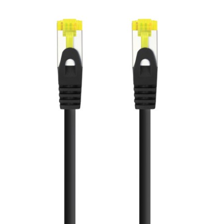 39228-Nanocable Cable de red latiguillo RJ45 LSZH Cat.6A SFTP AWG26, Negro, 1.0 m