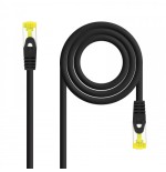 39243-Nanocable Cable de red latiguillo RJ45 LSZH Cat.6A SFTP AWG26, Negro, 3.0 m
