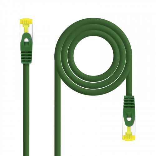 39245-Nanocable Cable de red latiguillo RJ45 LSZH Cat.6A SFTP AWG26, Verde, 3.0 m