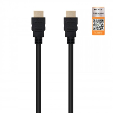 39288-Nanocable HDMI V2.0, 1m cable HDMI HDMI tipo A (Estandar) Negro
