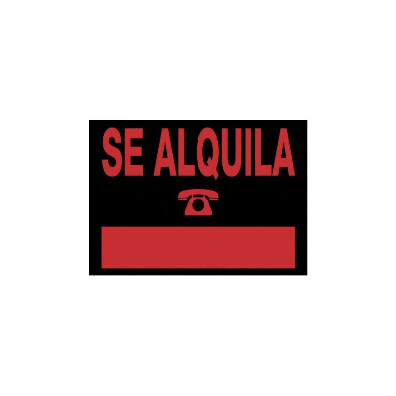 3929-CARTEL "SE ALQUILA" 500X350 MM PVC NEGRO ARCHIVO 2000 6166 NE 3929-CARTEL "SE ALQUILA" 500X350 MM PVC NEGRO ARCHIVO 2000 6166 NE