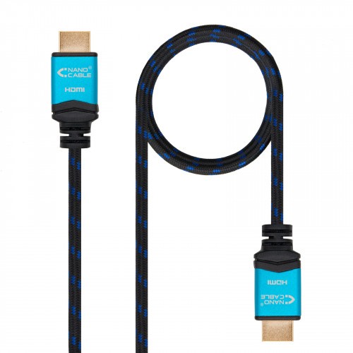39301-Nanocable Cable HDMI V2.0 4K@60GHz 18 Gbps A/M-A/M, negro, 7.0 m.
