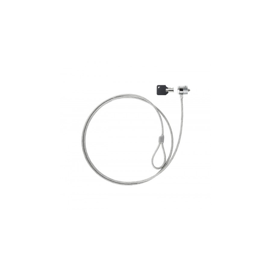 39337-TooQ TQCLKC0025 cable antirrobo Plata 1,5 m