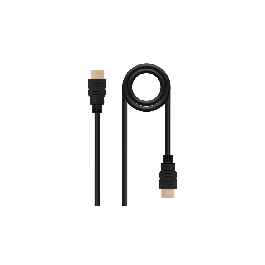 39345-Nanocable Cable HDMI V1.4 Alta Velocidad / HEC), A/M-A/M, Negro, 1.5 m
