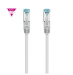 39356-Nanocable Cable de Red Cat.7 600MHZ LSZH SFTP PIMF AWG26, Gris, 2 m