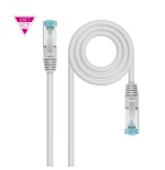 39361-Nanocable Cable de Red Cat.7 600MHZ LSZH SFTP PIMF AWG26, Gris, 10 m