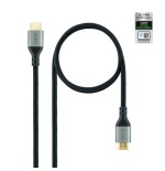 39379-Nanocable Cable HDMI 2.1 Certificado ULTRA HIGH SPEED A/M-A/M, Negro, 1 m