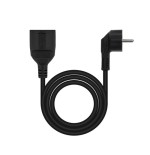 39402-Nanocable Cable de Alimentacion Alargador, Negro, 3 m