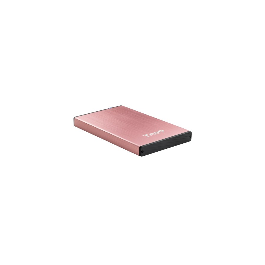 39415-TooQ TQE-2527P caja para disco duro externo Caja de disco duro (HDD) Negro, Rosa 2.5"