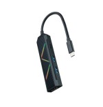 39433-Nanocable 10.16.0401 base para portatil y replicador de puertos Alambrico USB 3.2 Gen 1 (3.1 Gen 1) Type-C Negro