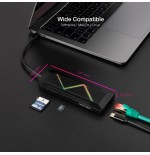 39438-Nanocable 10.16.0801 base para portatil y replicador de puertos Alambrico USB 3.2 Gen 1 (3.1 Gen 1) Type-C Negro