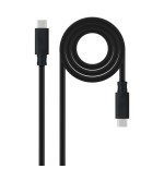 39482-Nanocable Cable USB 3.1 Gen2 10Gbps 5A, 4K/60Hz, USB-C/M-USB-C/M, Negro, 0.5 m
