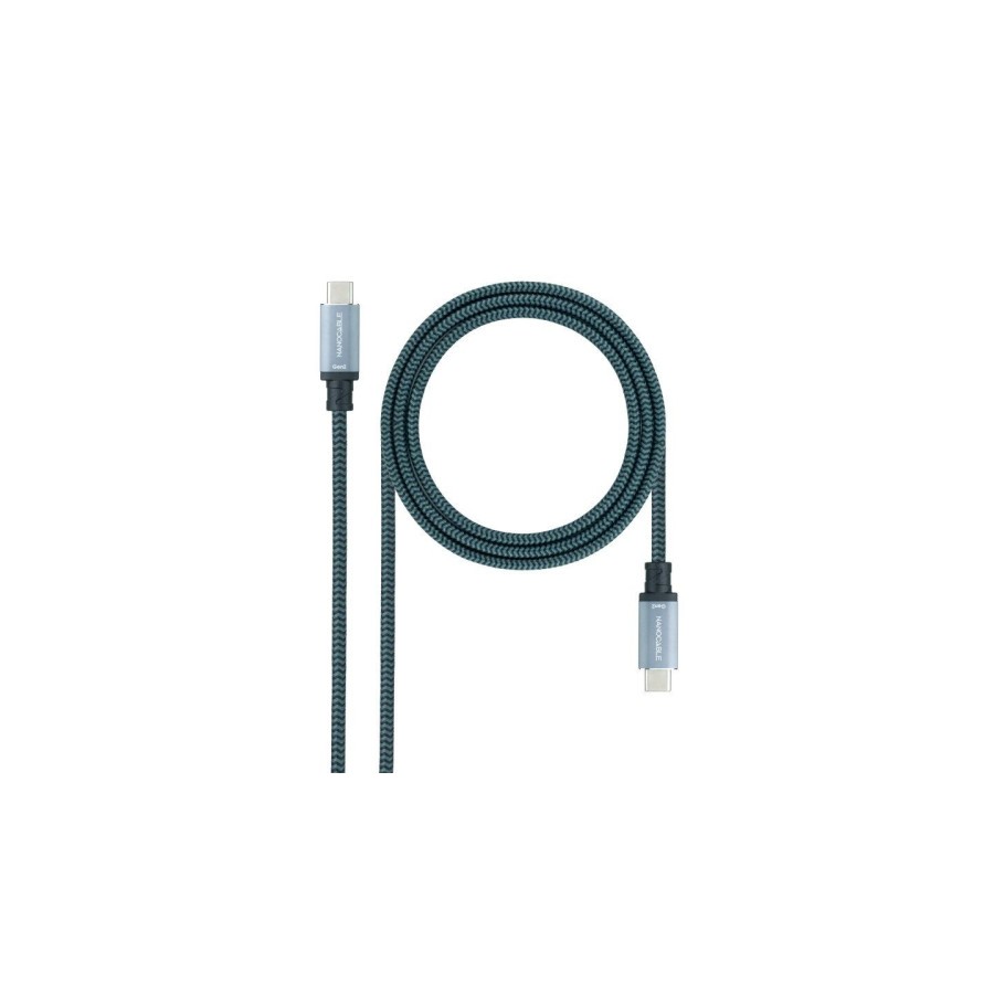 39486-NANOCABLE CABLE USB 3.1 GEN2 10GBPS 5A, 4K/60HZ, USB-C/M-USB