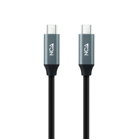 39491-Nanocable 10.01.4300 cable USB 0,5 m USB4 Gen 2x2 USB C Negro
