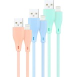 39503-NANOCABLE 3 CABLES LIGHTNING A USB 2.0, LIGHTNING/M-USB A/M,