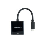 39514-Nanocable Conversor USB-C a HDMI 4K, USB-C/M-HDMI/H, Negro, 15 cm