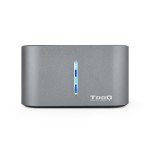 39522-TooQ TQDS-805G base de conexion para disco duro USB 3.2 Gen 1 (3.1 Gen 1) Type-B Aluminio