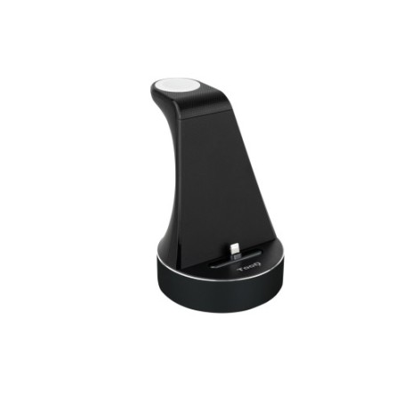 39523-TooQ Base de Carga para Apple Watch y iPhone, Negro