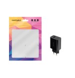 39540-Nanocable Cargador USB, 5V/2.1A, Negro