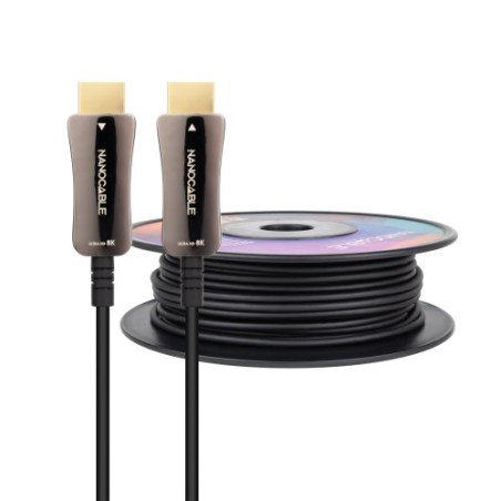 39561-NANOCABLE CABLE HDMI V2.1 AOC 8K@60HZ 4K@120HZ 48Gbps 100 M