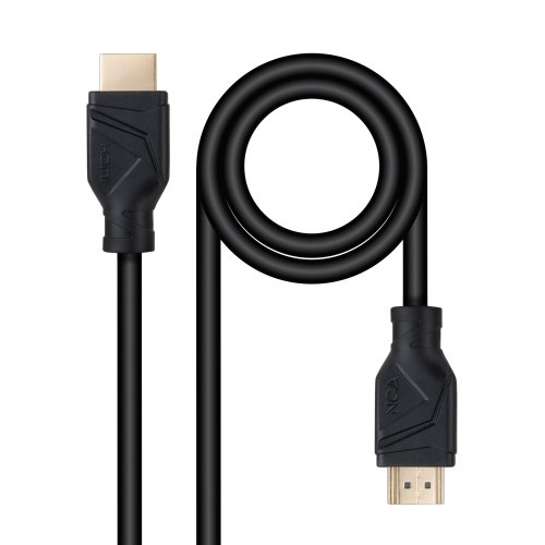39629-Nanocable Cable HDMI V2.1 8K@60Hz 48Gbps CCS, A/M-A/M, Negro, 0.5 m