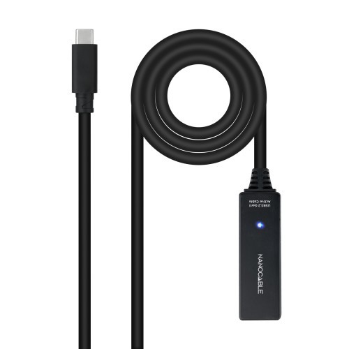 39654-Nanocable 10.01.1311 cable USB USB 3.2 Gen 1 (3.1 Gen 1) 5 m USB C Negro