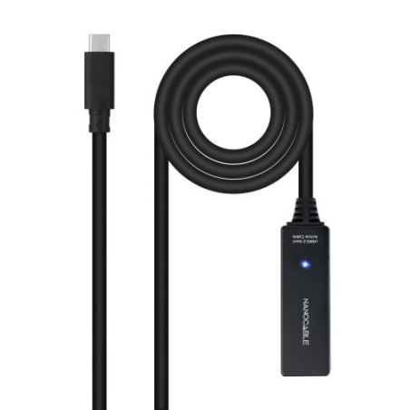 39654-Nanocable 10.01.1311 cable USB USB 3.2 Gen 1 (3.1 Gen 1) 5 m USB C Negro