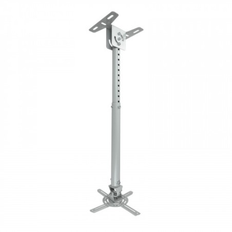 39689-TooQ SOPORTE UNIVERSAL DE TECHO GIRATORIO 360o E INCLINABLE PARA PROYECTOR PLATA