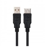 39757-Nanocable CABLE USB 2.0, TIPO A/M-A/H, NEGRO, 1.0 M