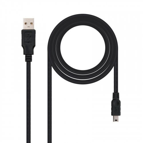 39762-Nanocable CABLE USB 2.0, TIPO A/M-MINI USB 5PIN/M, 1.0 M