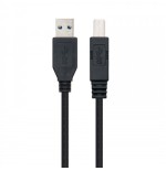 39767-Nanocable 10.01.0802-BK cable USB 2 m 3.2 Gen 1 (3.1 Gen 1) USB A USB B Negro
