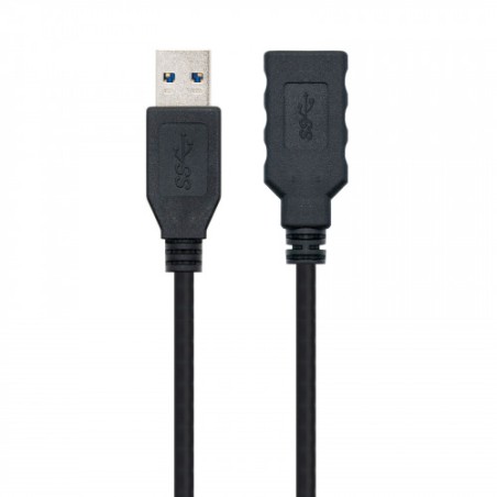 39769-Nanocable CABLE USB 3.0, TIPO A/M-A/H, NEGRO, 1.0 M