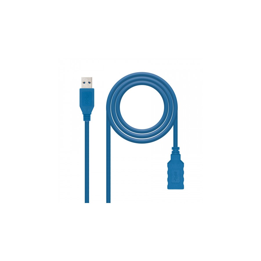 39770-Nanocable 10.01.0901-BL cable USB 1 m USB 3.2 Gen 1 (3.1 Gen 1) USB A Azul